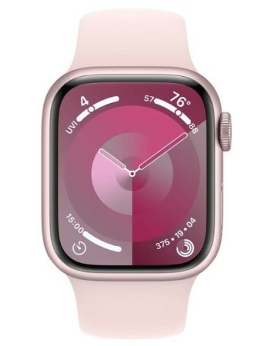 Смарт-часы Apple Watch Series 9 GPS 41mm Pink Aluminium Case with Light Pink Sport Band - S/M (MR933QP/A)