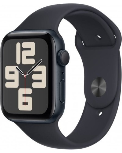 Смарт-годинник Apple Watch SE GPS 44mm Midnight Aluminium Case with Midnight Sport Band - S/M (MRE73QP/A)