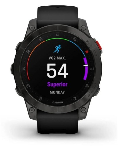 Смарт-годинник Garmin Epix 2 Sapphire Black/Titanium DLC with Black Band (010-02582-18)